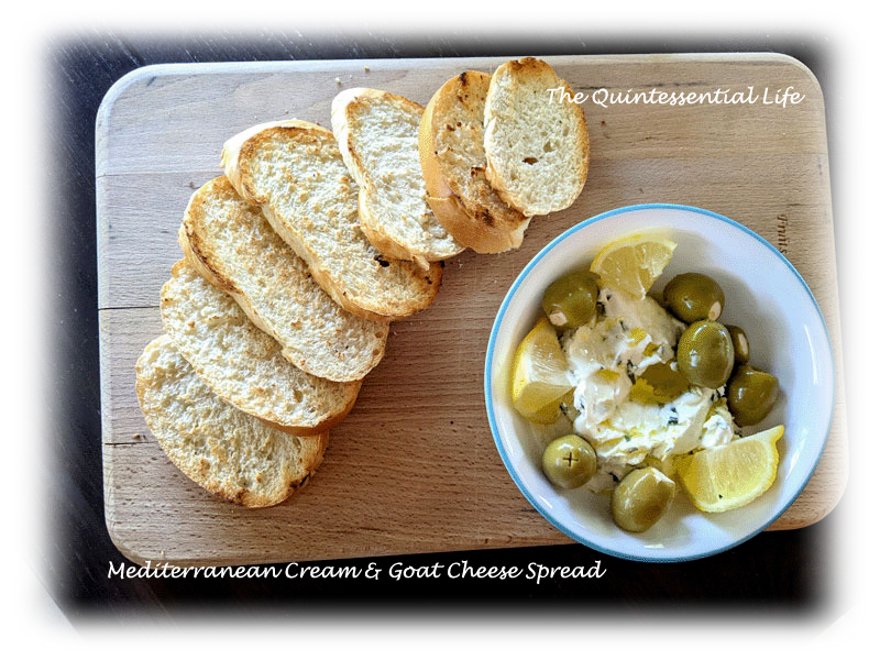 Mediterranean Cream & Goat Cheese Spread